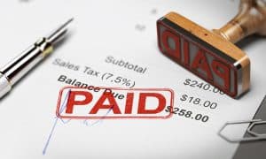 Paid Invoice for Debt